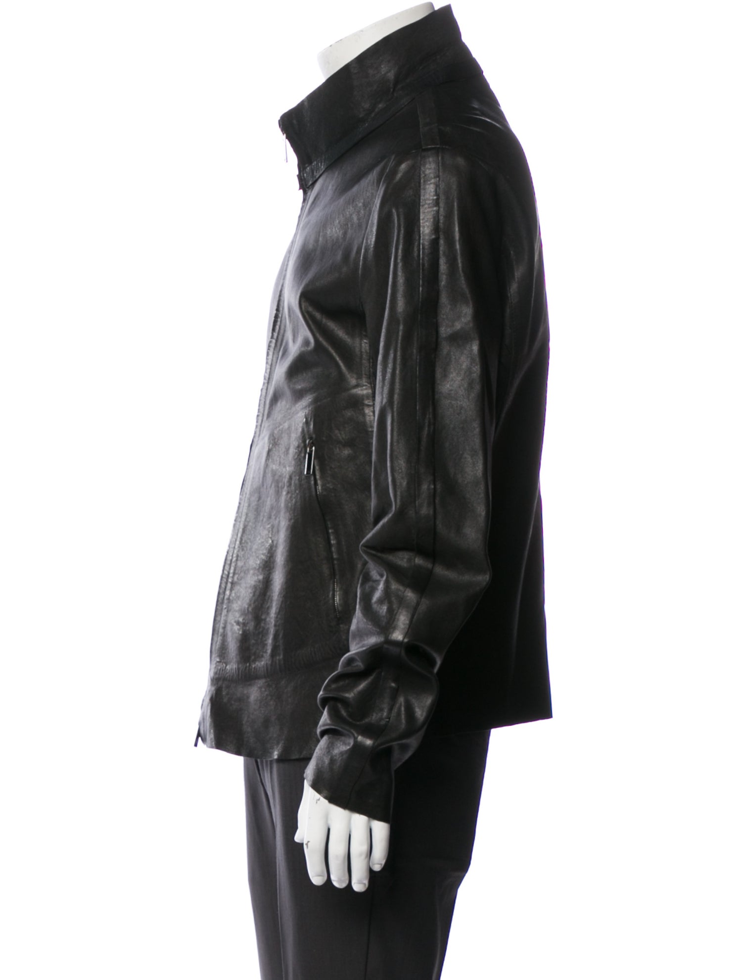 Maison Martin Margiela 5-Zip Leather Jacket - Red Outerwear