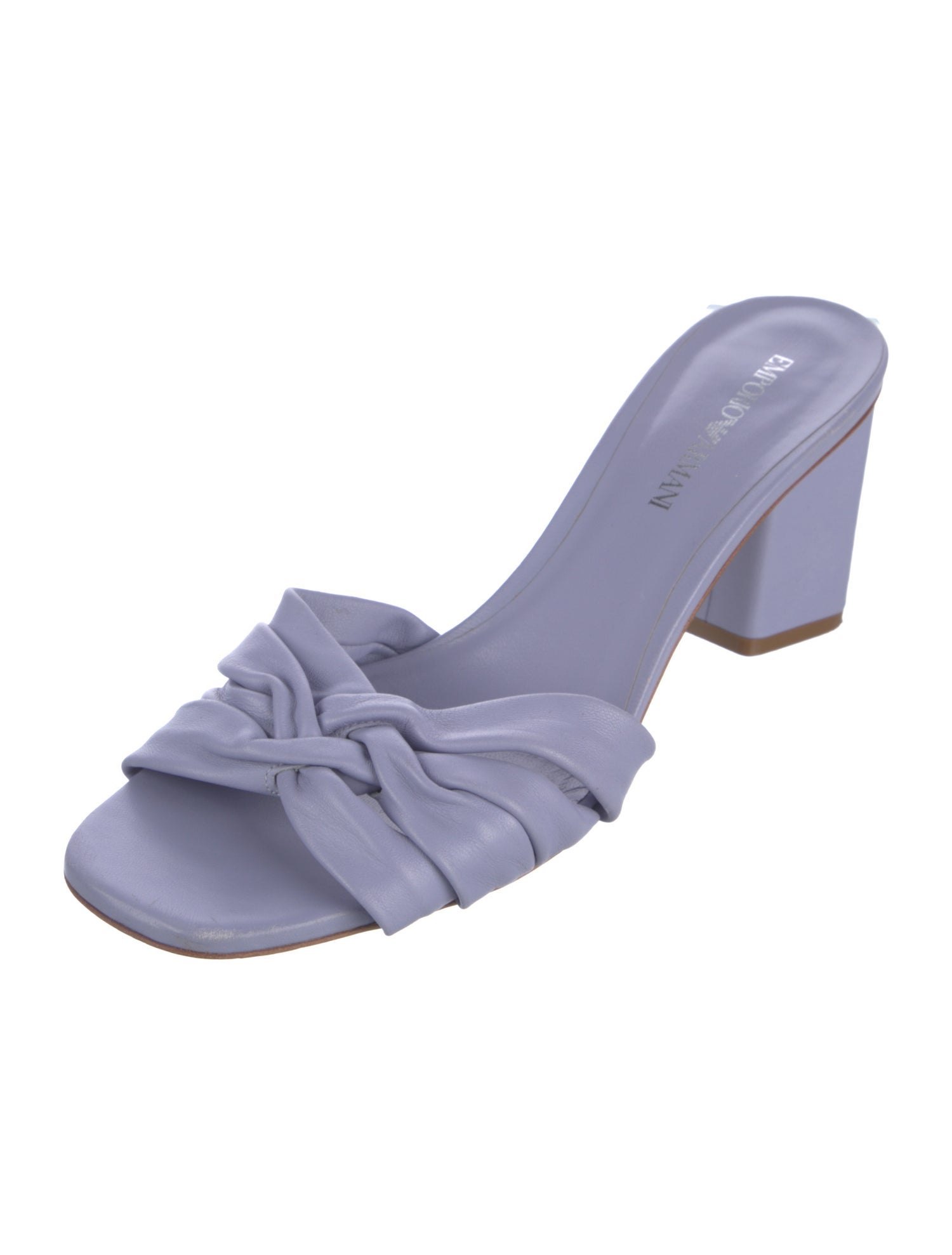 Emporio Armani Leather Slides