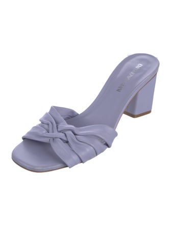 Emporio Armani Leather Slides