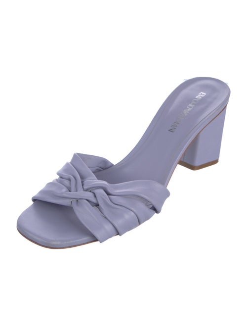 Emporio Armani Leather Slides
