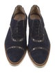 Emporio Armani Suede Printed Oxfords