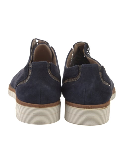 Emporio Armani Suede Printed Oxfords