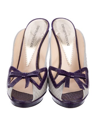 Emporio Armani Leather Slides