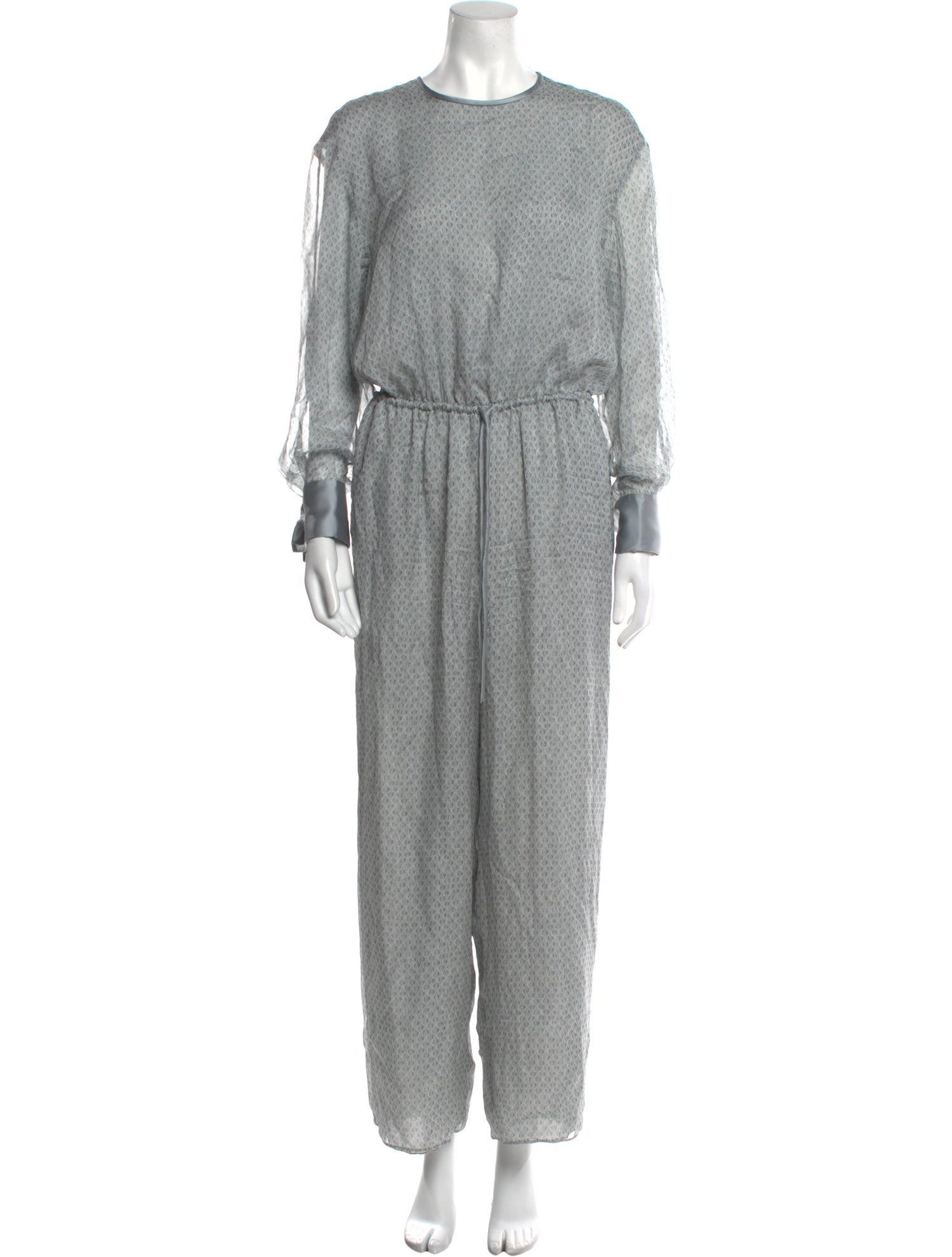 Emporio Armani Silk Crew Neck Jumpsuit