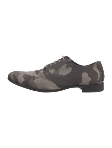 Emporio Armani Oxfords Nylon Printed Derby Shoes IT 39 | 6
