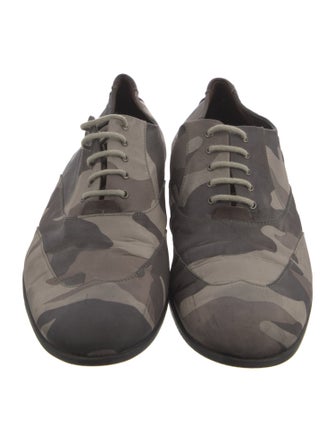 Emporio Armani Nylon Printed Derby Shoes