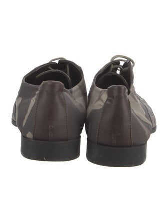 Emporio Armani Nylon Printed Derby Shoes