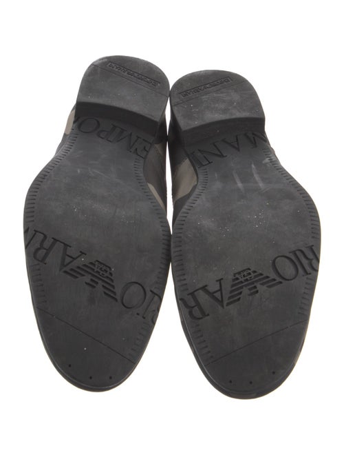 Emporio Armani Nylon Printed Derby Shoes