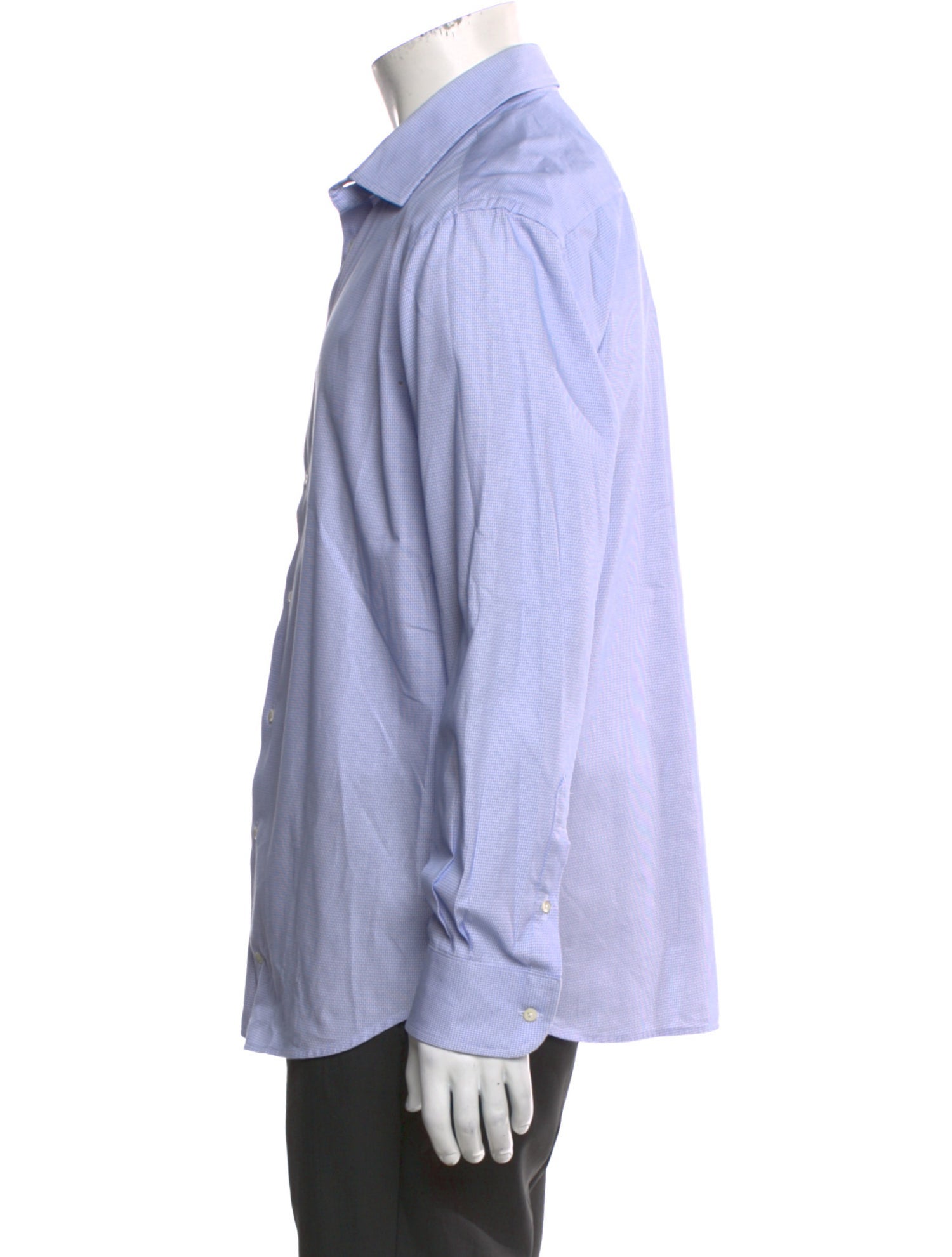 Emporio Armani Striped Long Sleeve Dress Shirt