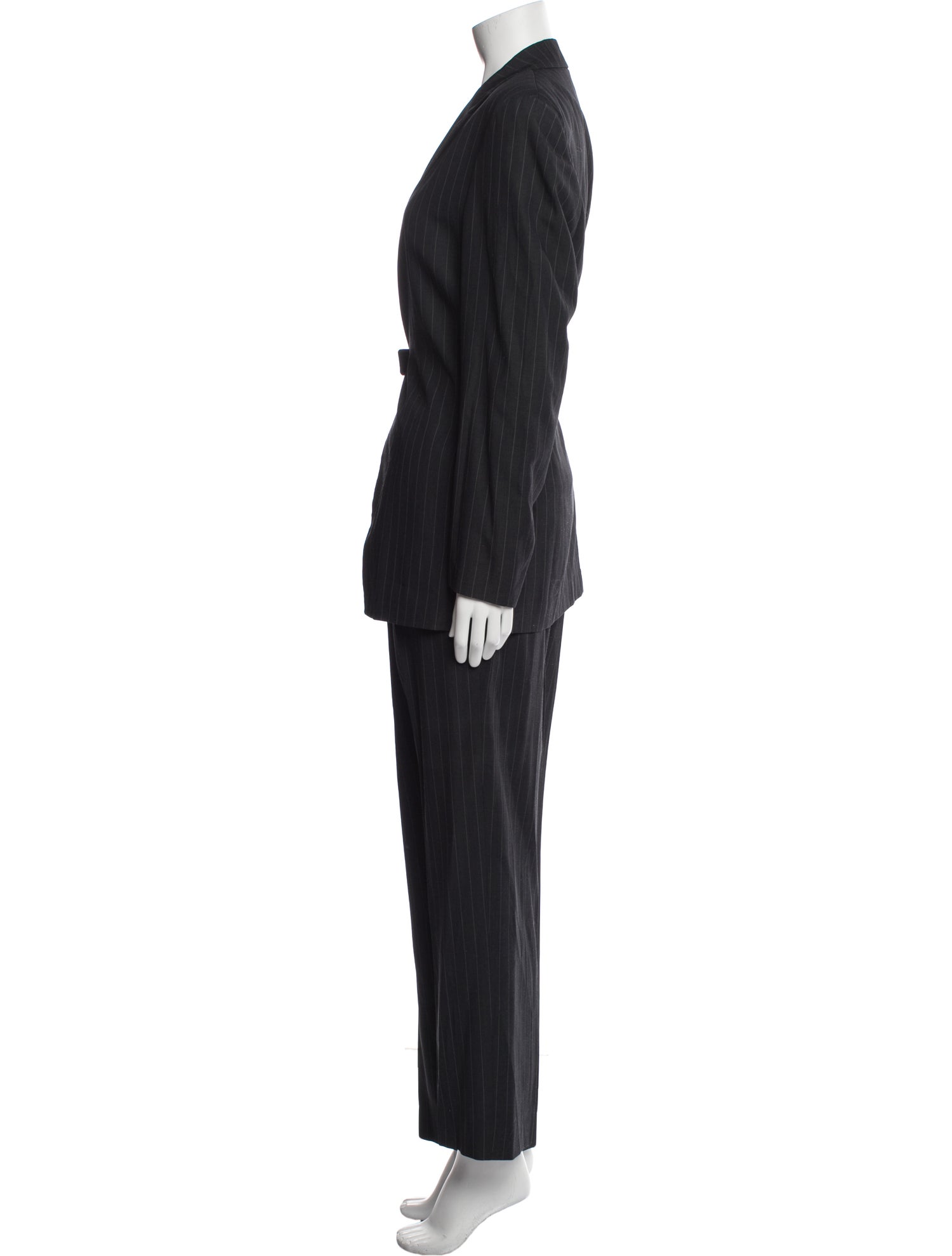 Emporio Armani Virgin Wool Striped Pantsuit