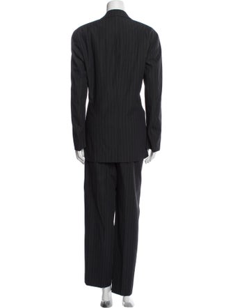 Emporio Armani Virgin Wool Striped Pantsuit