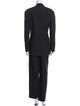 Emporio Armani Virgin Wool Striped Pantsuit