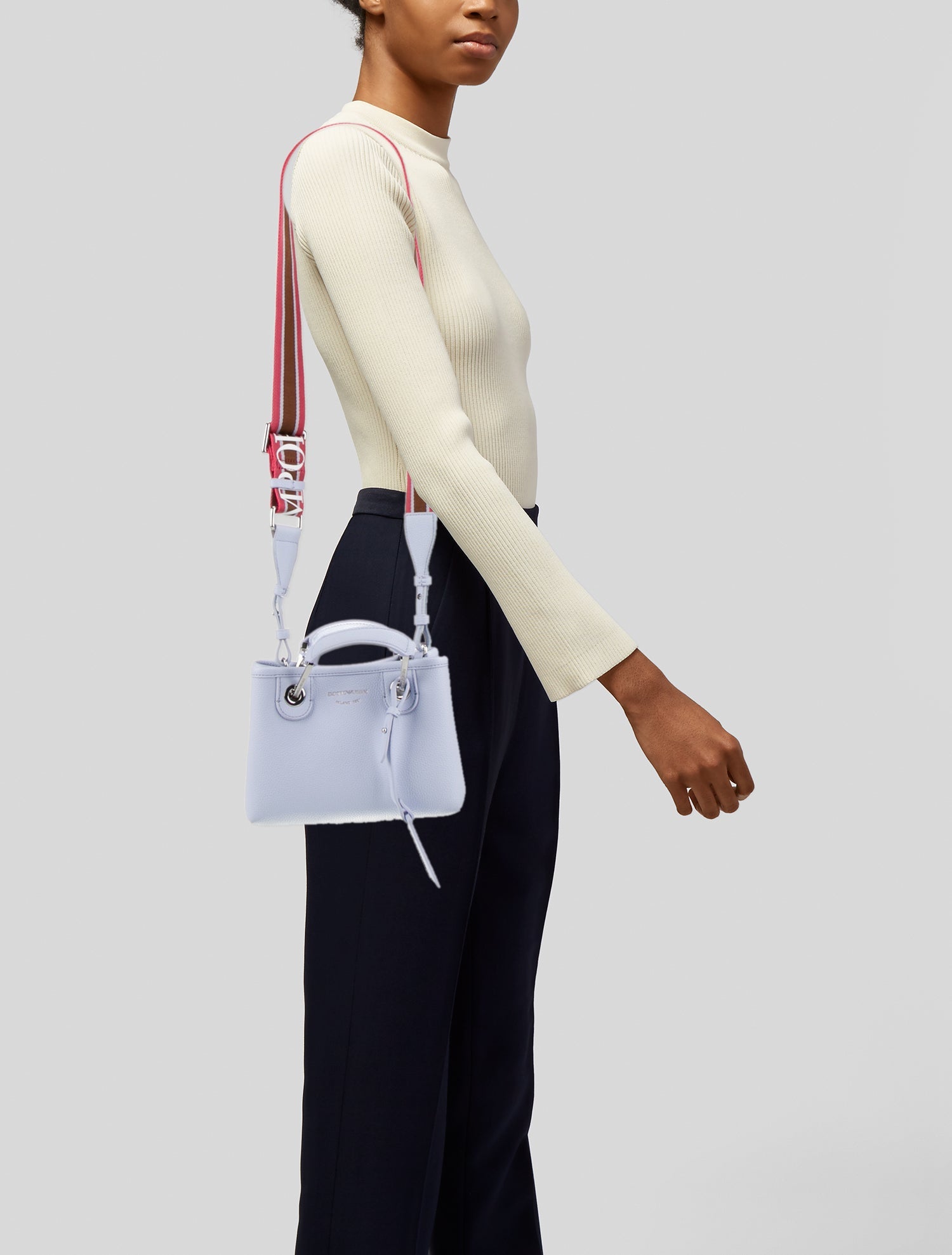 Emporio Armani Leather Top Handle Bag