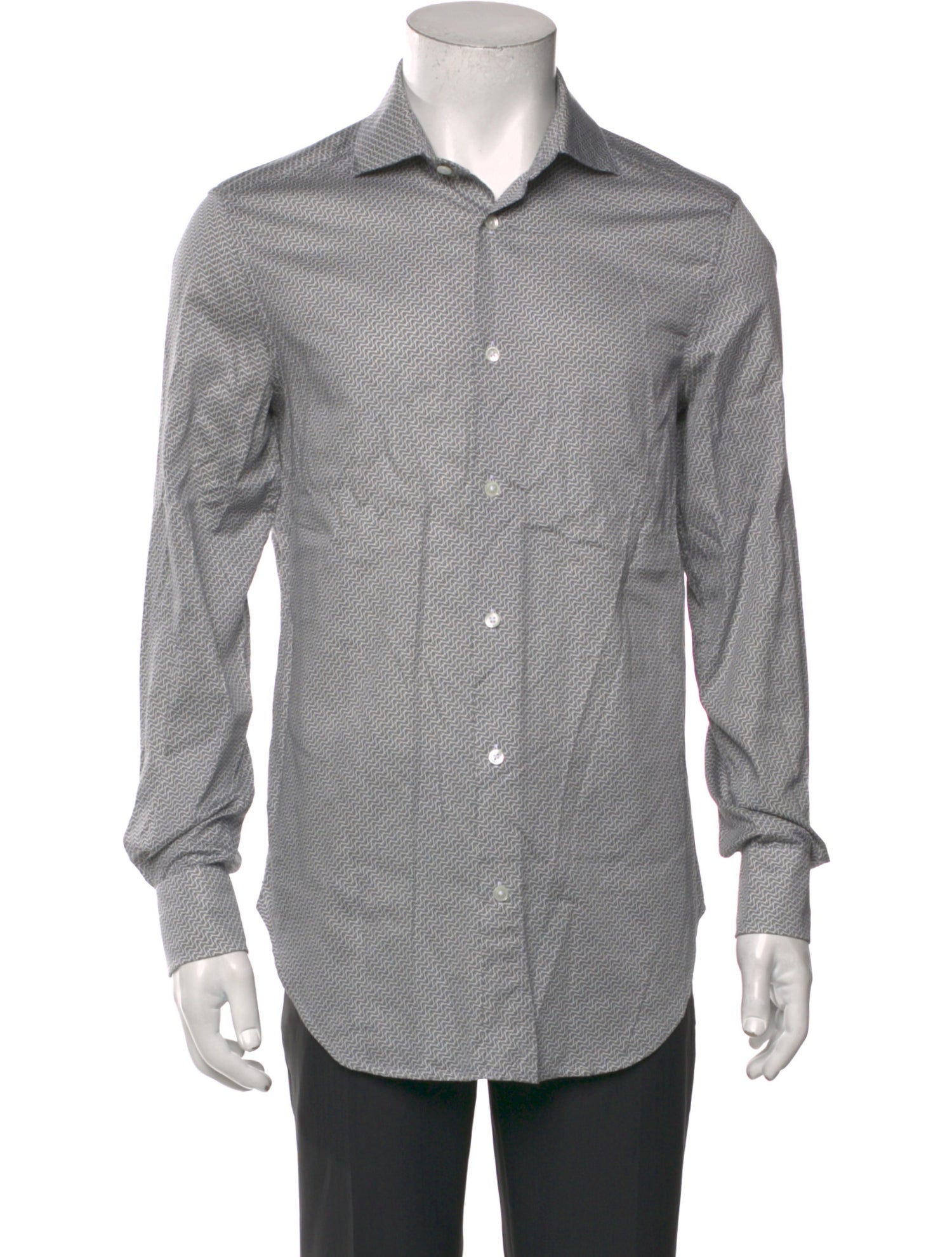 Emporio Armani Striped Long Sleeve Shirt
