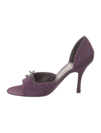 Emporio Armani Satin D'Orsay Pumps