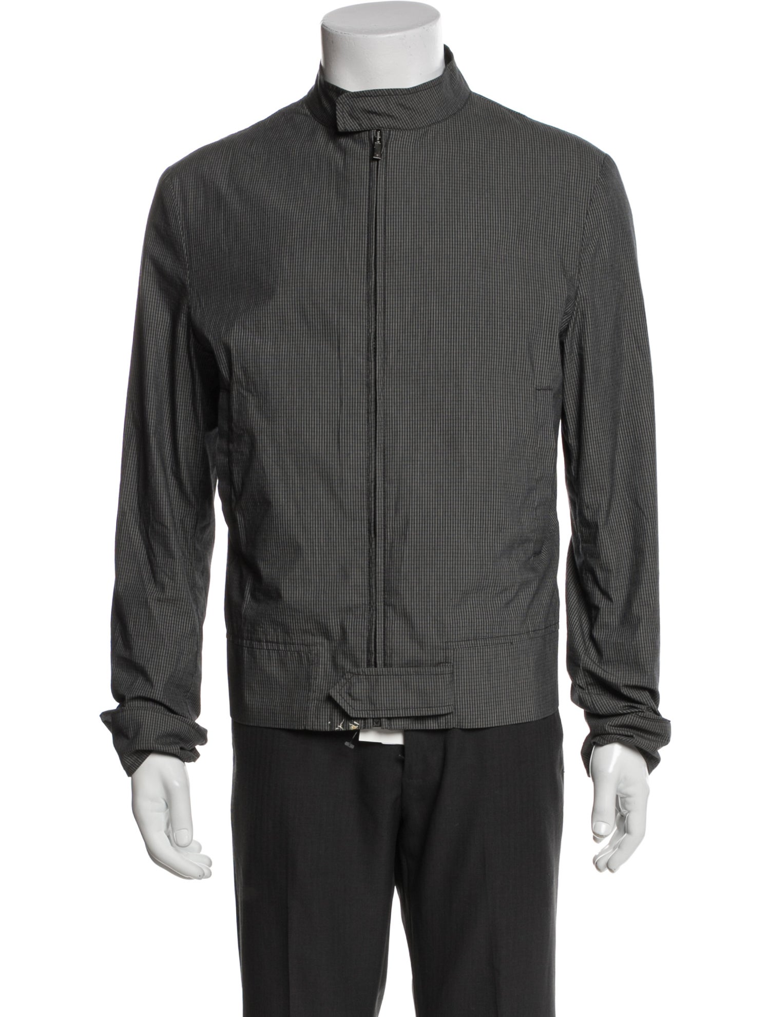 Emporio Armani Plaid Print Jacket