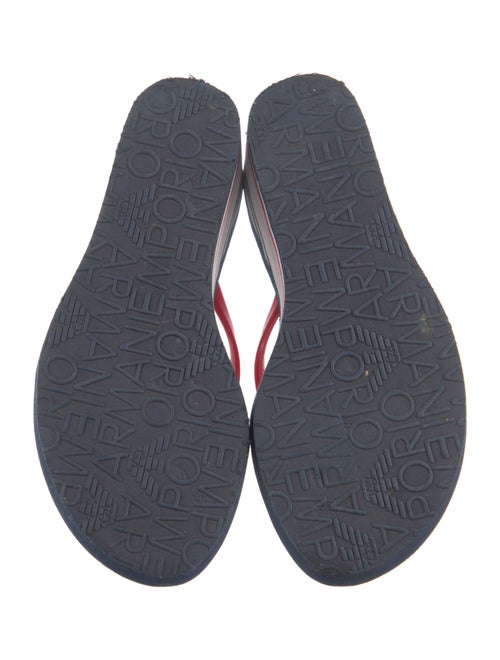 Emporio Armani Rubber Printed Flip Flops