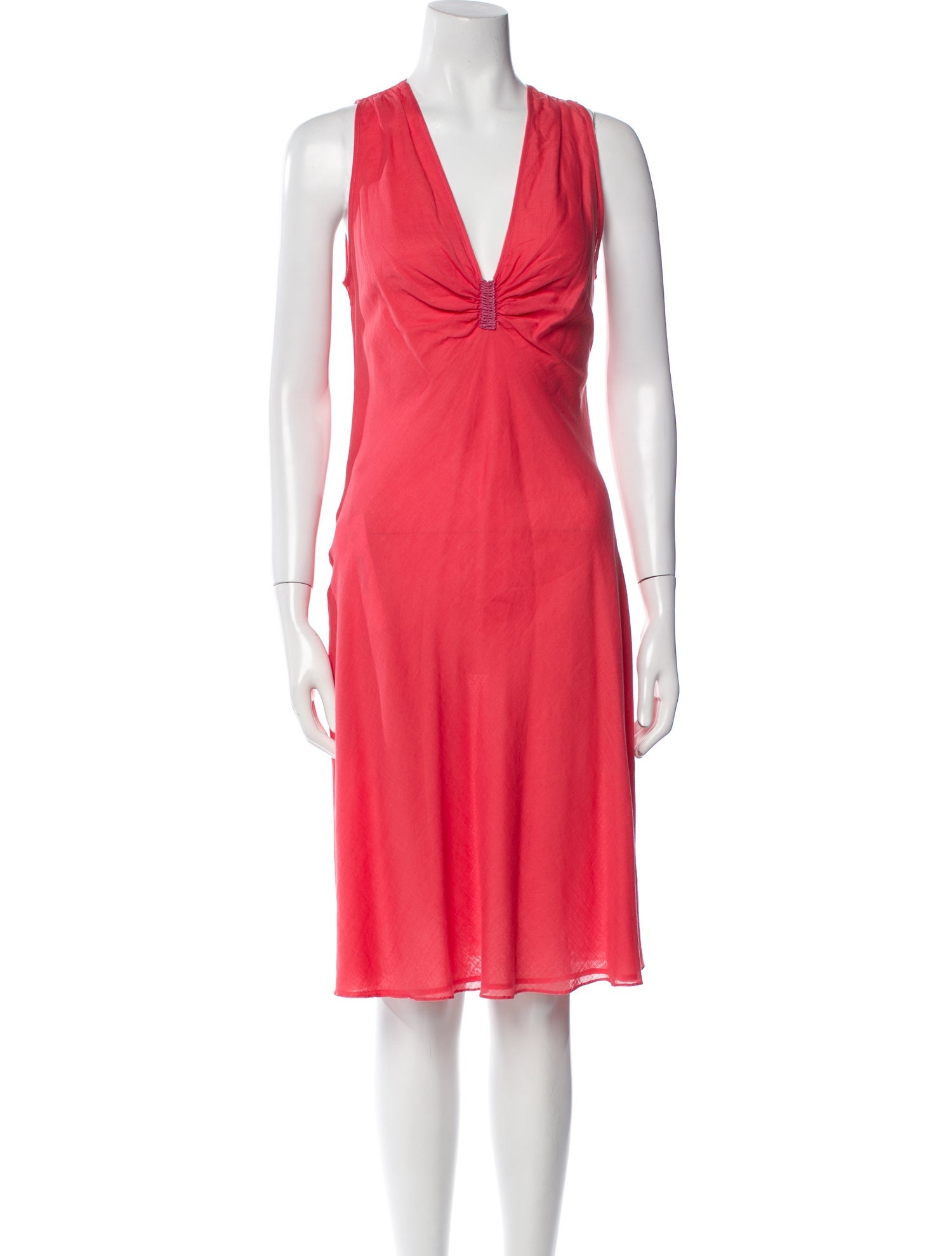 Emporio Armani V-Neck Midi Length Dress