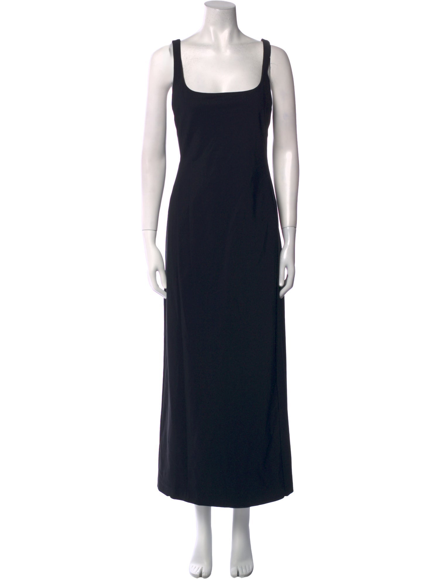 Emporio Armani Square Neckline Midi Length Dress
