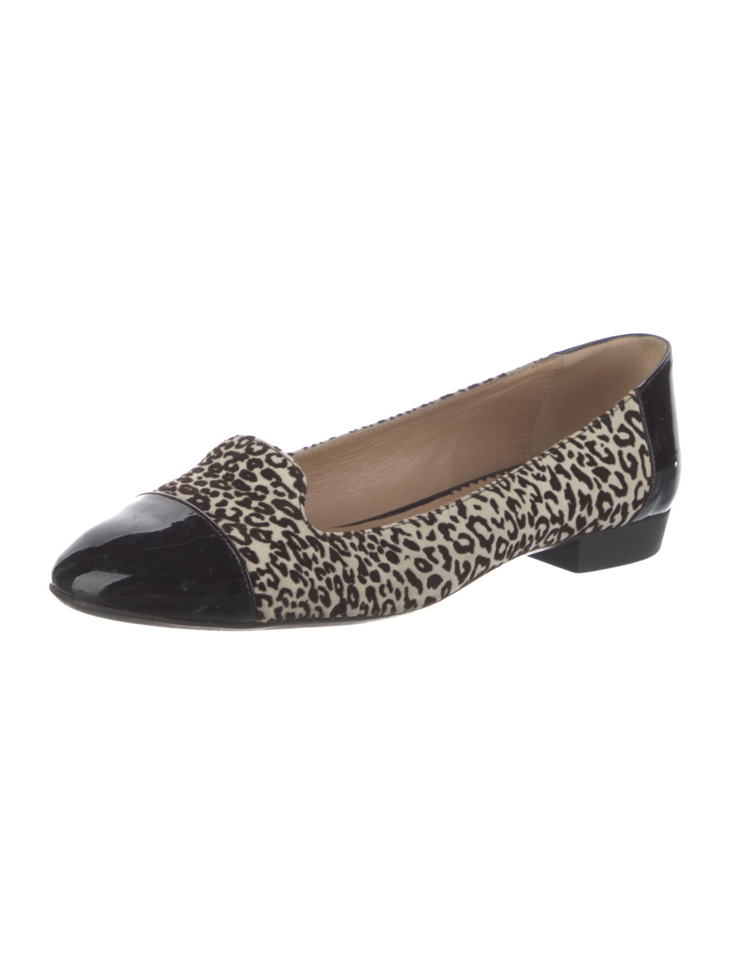 Emporio Armani Velvet Animal Print Loafers