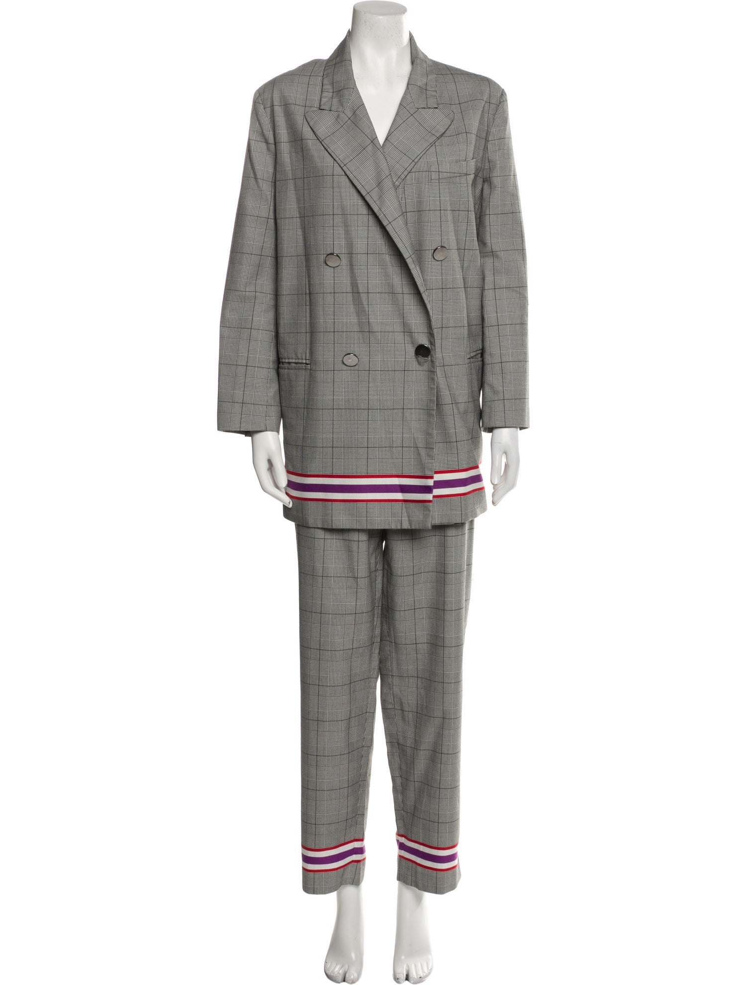 Emporio Armani Plaid Print Pantsuit