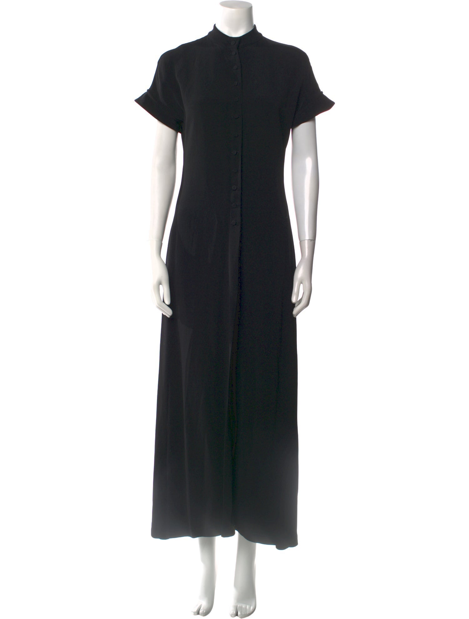 Emporio Armani Mock Neck Long Dress