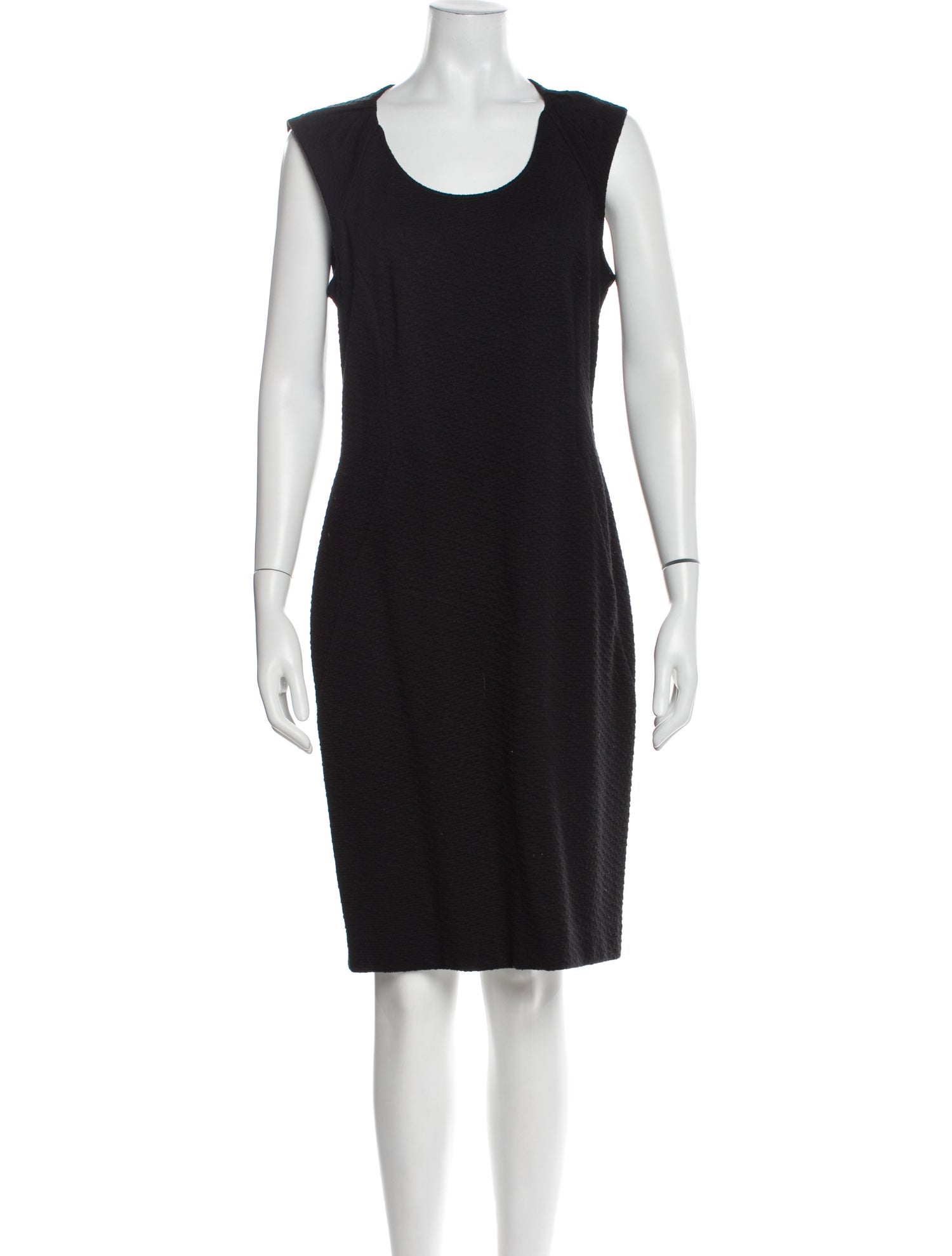 Emporio Armani Scoop Neck Knee-Length Dress