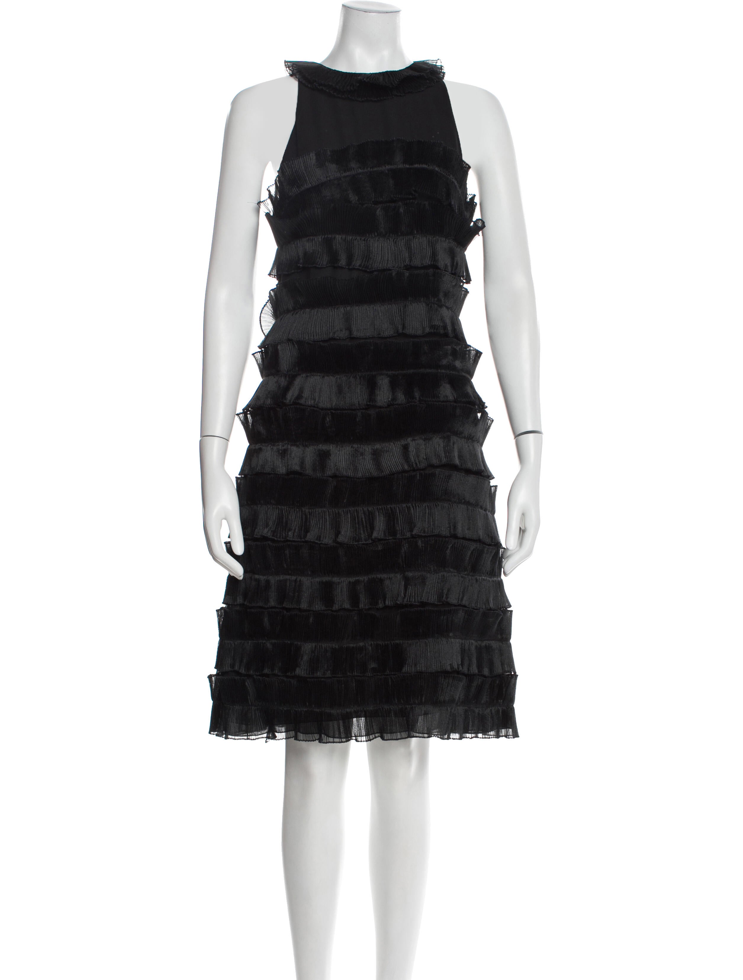 Emporio Armani Bateau Neckline Knee-Length Dress