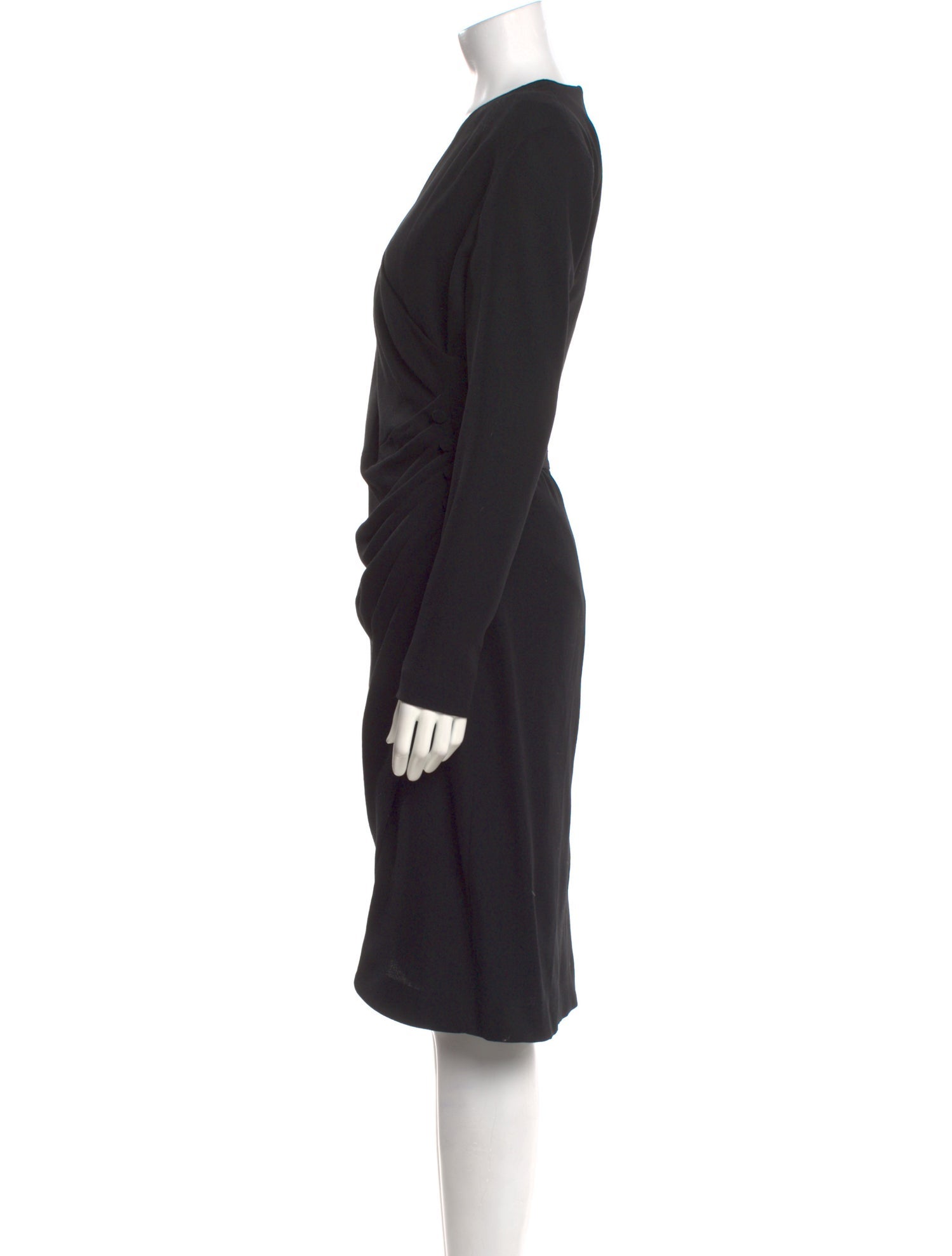 Emporio Armani Wool Midi Length Dress