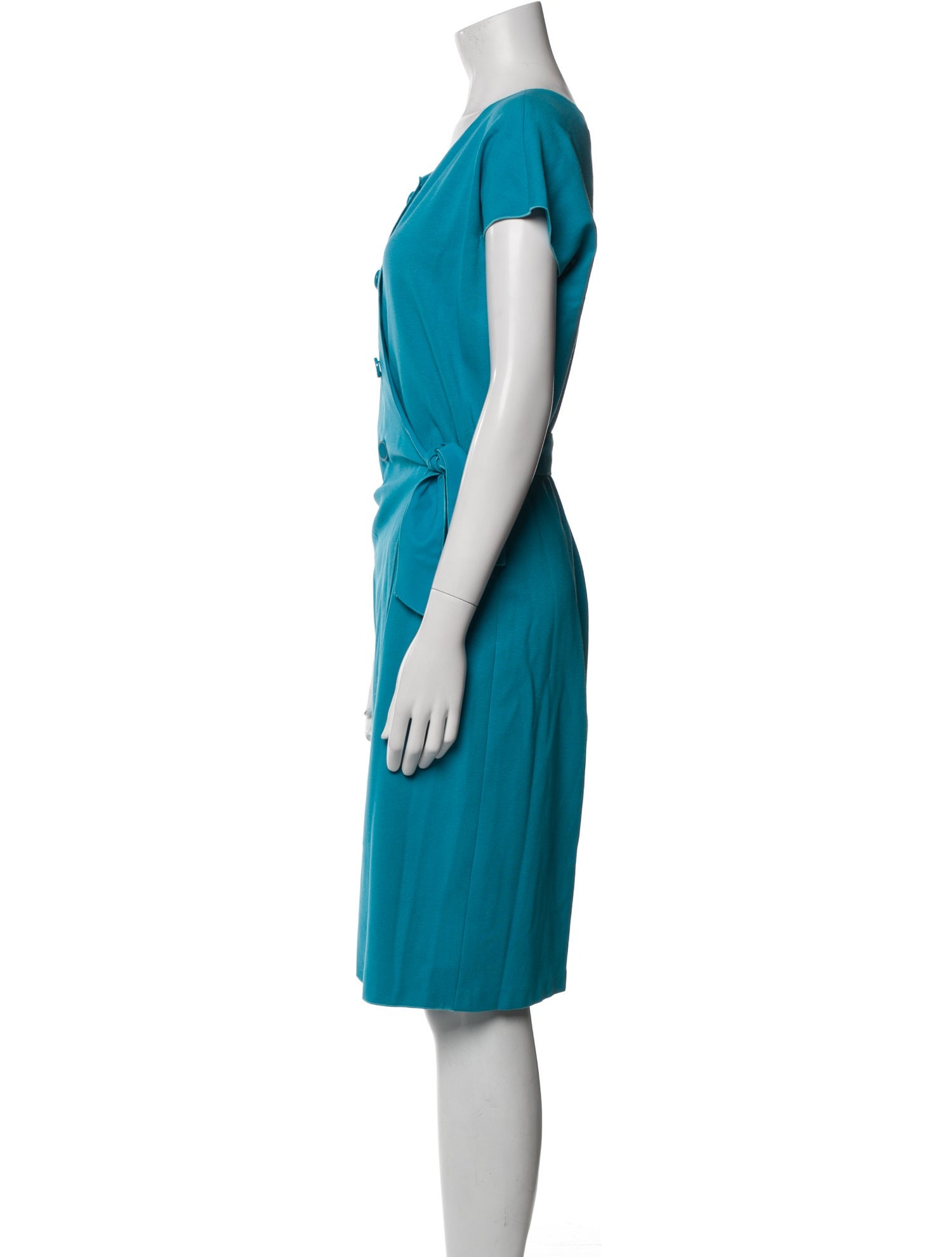 Emporio Armani Scoop Neck Knee-Length Dress
