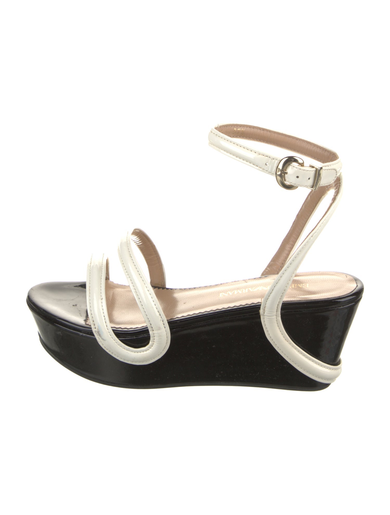 Emporio Armani Patent Leather Sandals