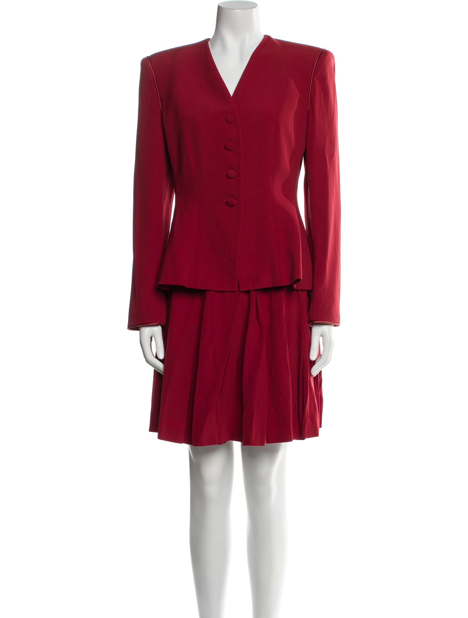 Emporio Armani Virgin Wool Skirt Suit