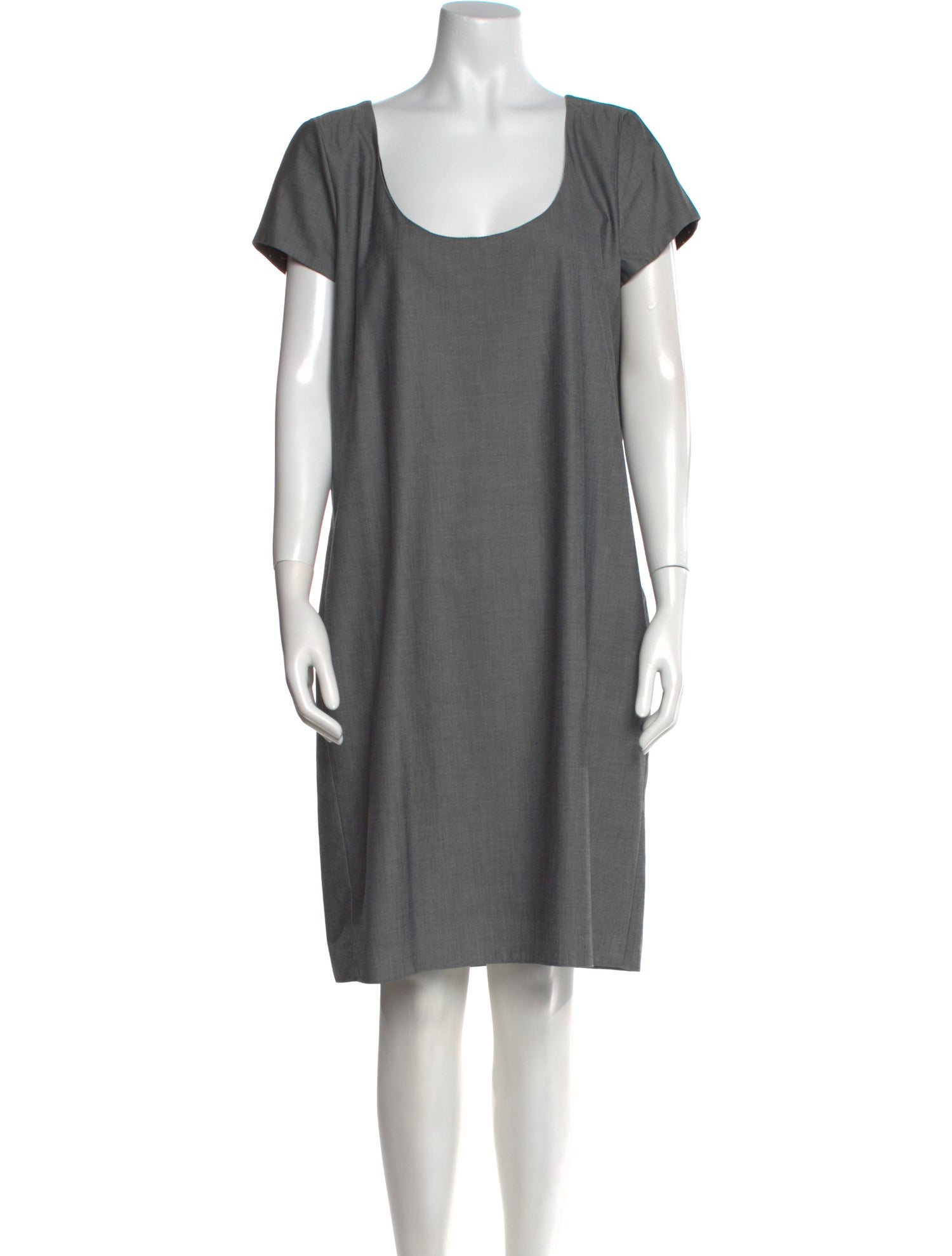 Emporio Armani Scoop Neck Knee-Length Dress