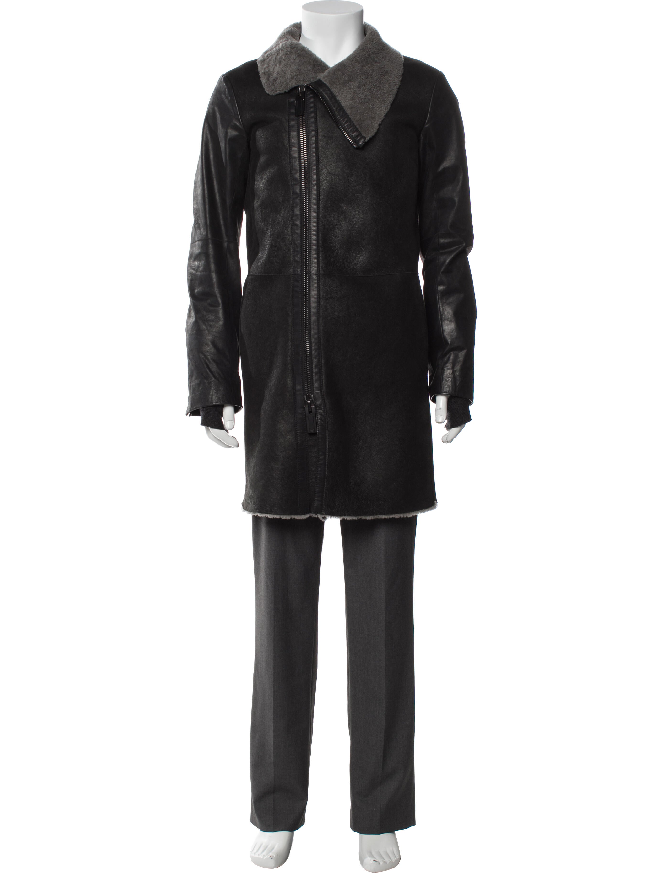 Emporio Armani Shearling Overcoat