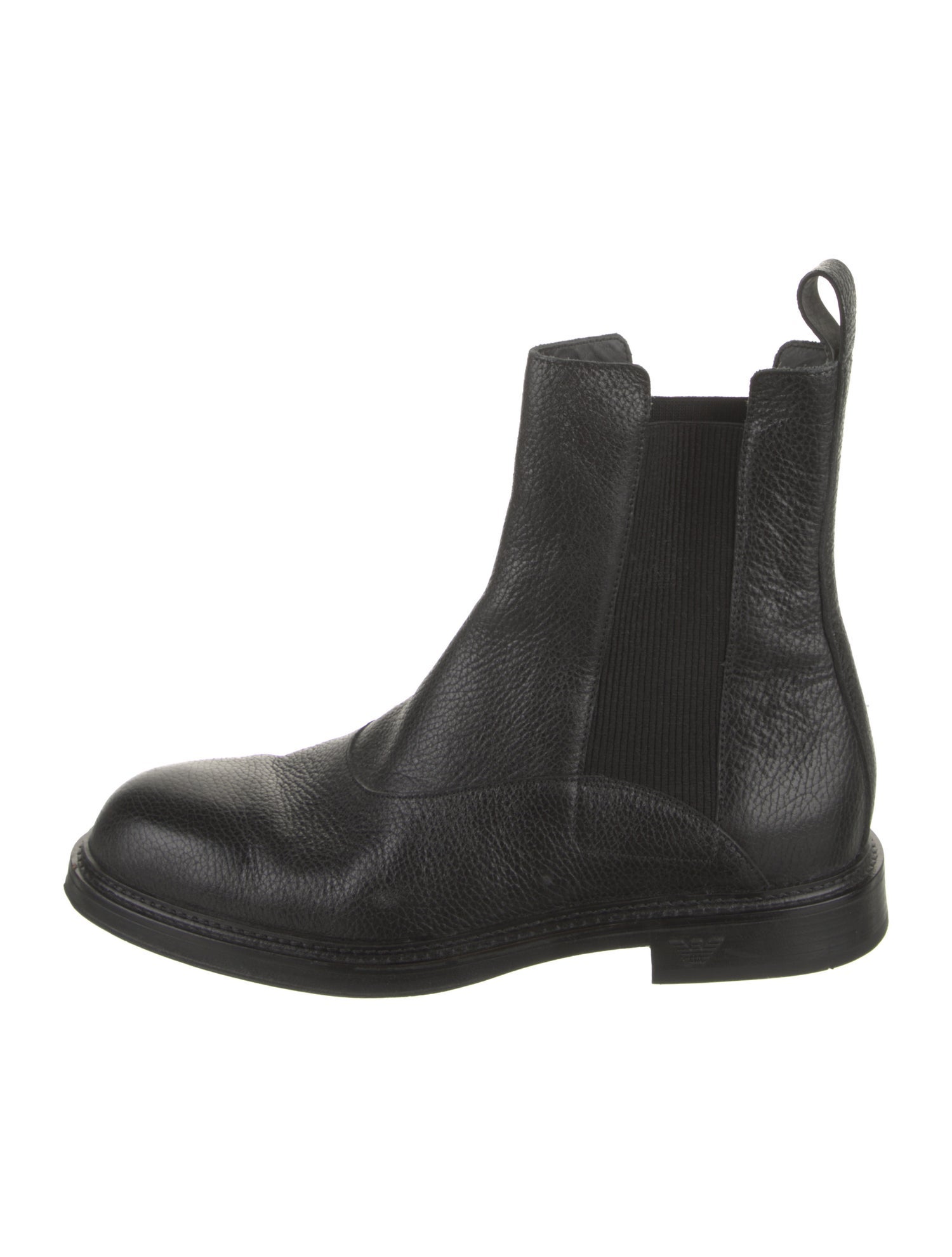 Emporio Armani Leather Chelsea Boots