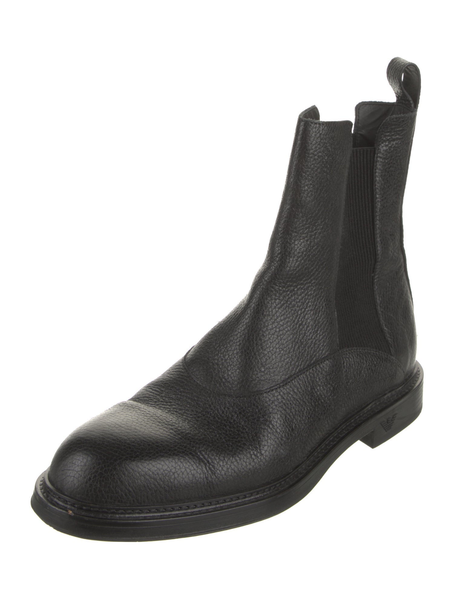 Emporio Armani Leather Chelsea Boots