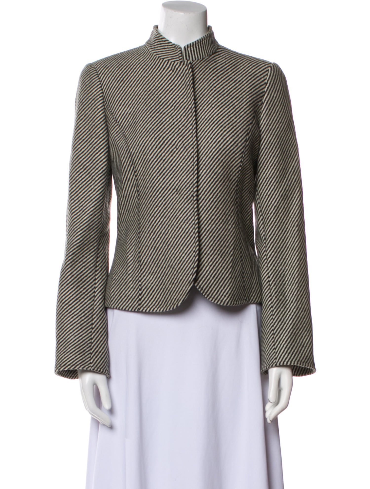 Emporio Armani Virgin Wool Printed Evening Jacket