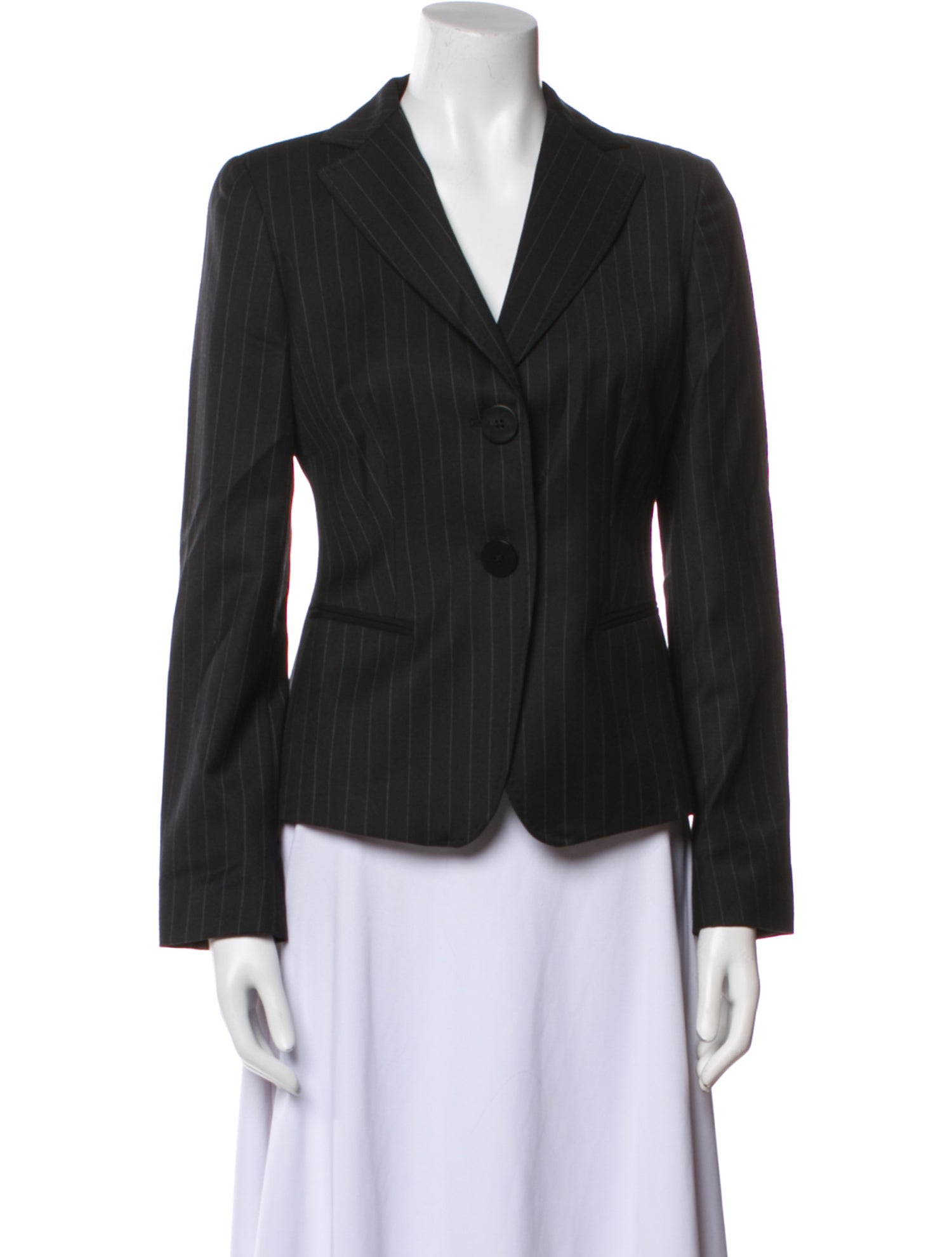 Emporio Armani Wool Striped Blazer