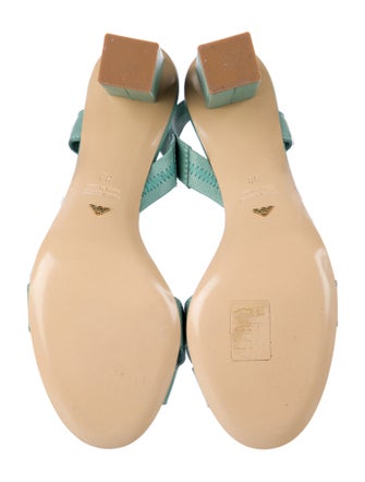 Emporio Armani Leather Slingback Sandals