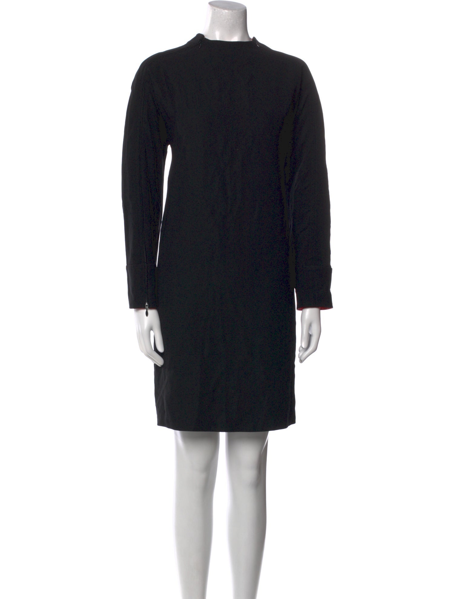 Emporio Armani Mock Neck Knee-Length Dress