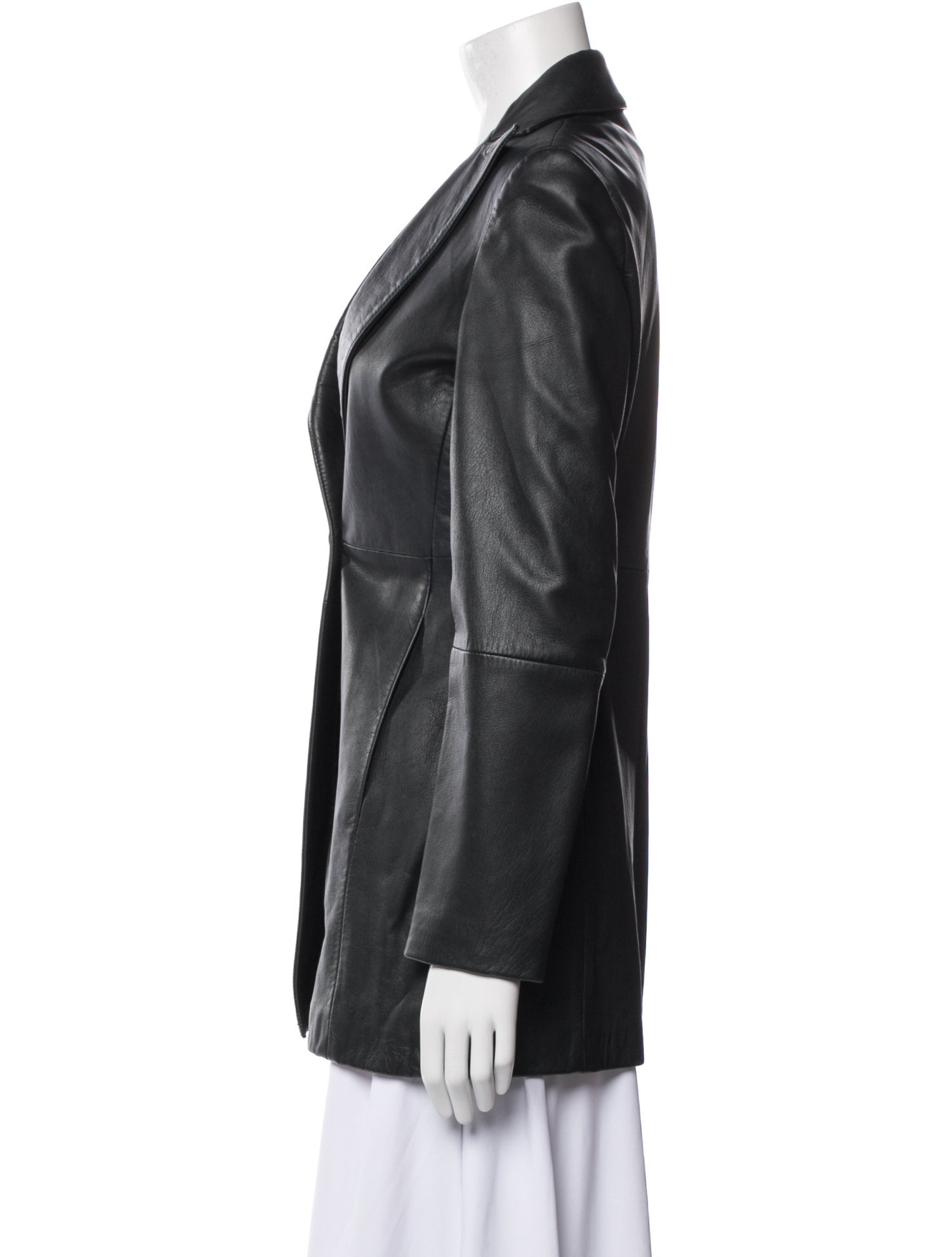 Emporio Armani Leather Blazer