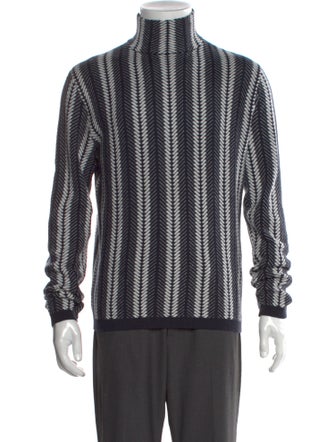 Emporio Armani Striped Turtleneck Pullover