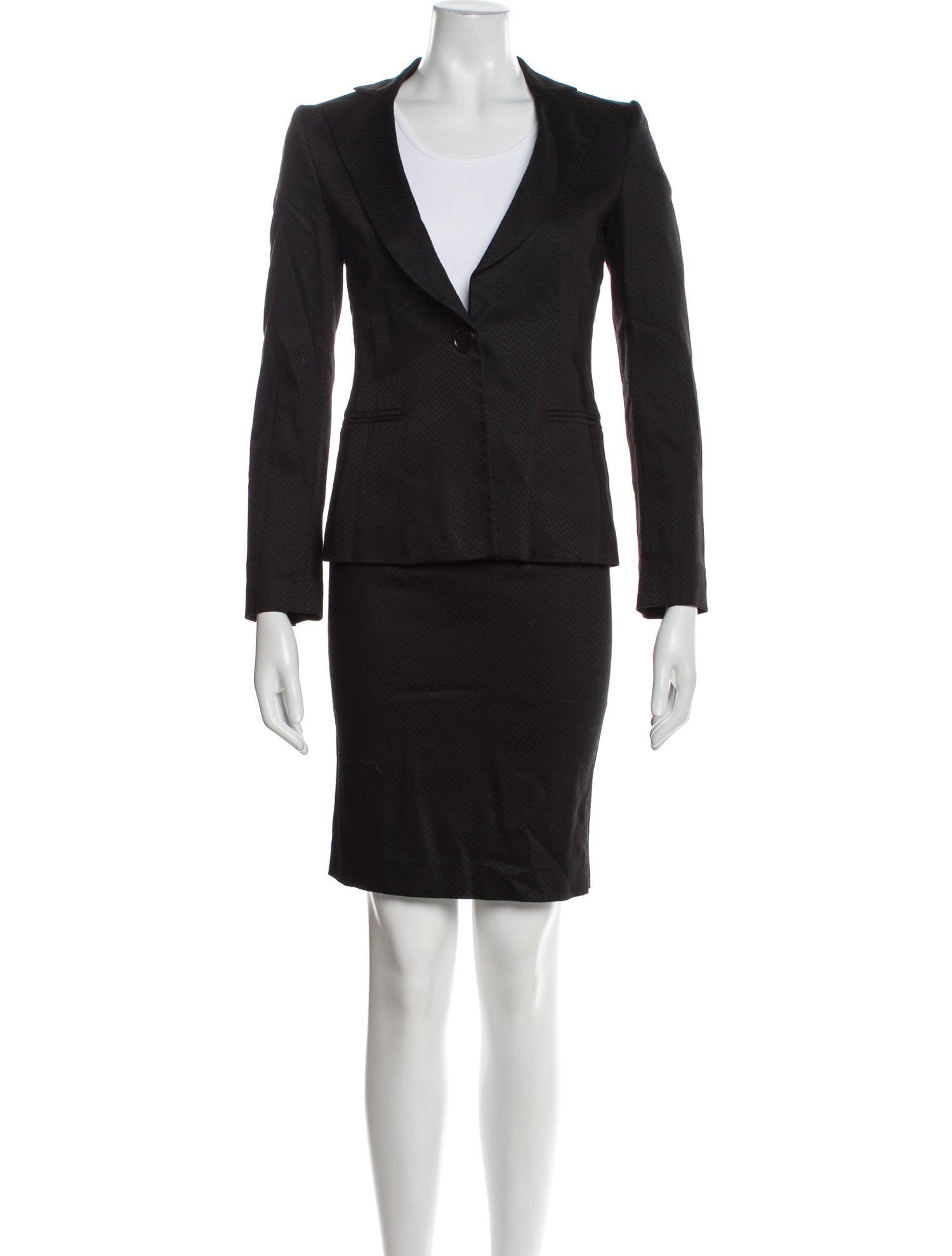 Emporio Armani Printed Skirt Suit