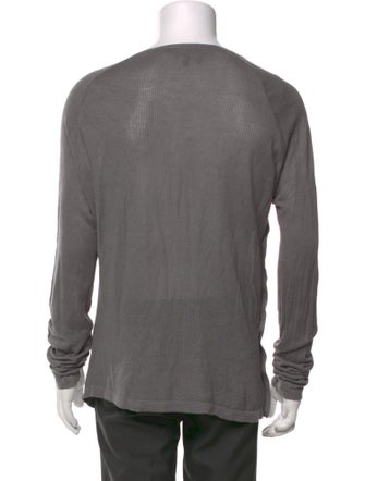 Emporio Armani Scoop Neck Long Sleeve Pullover