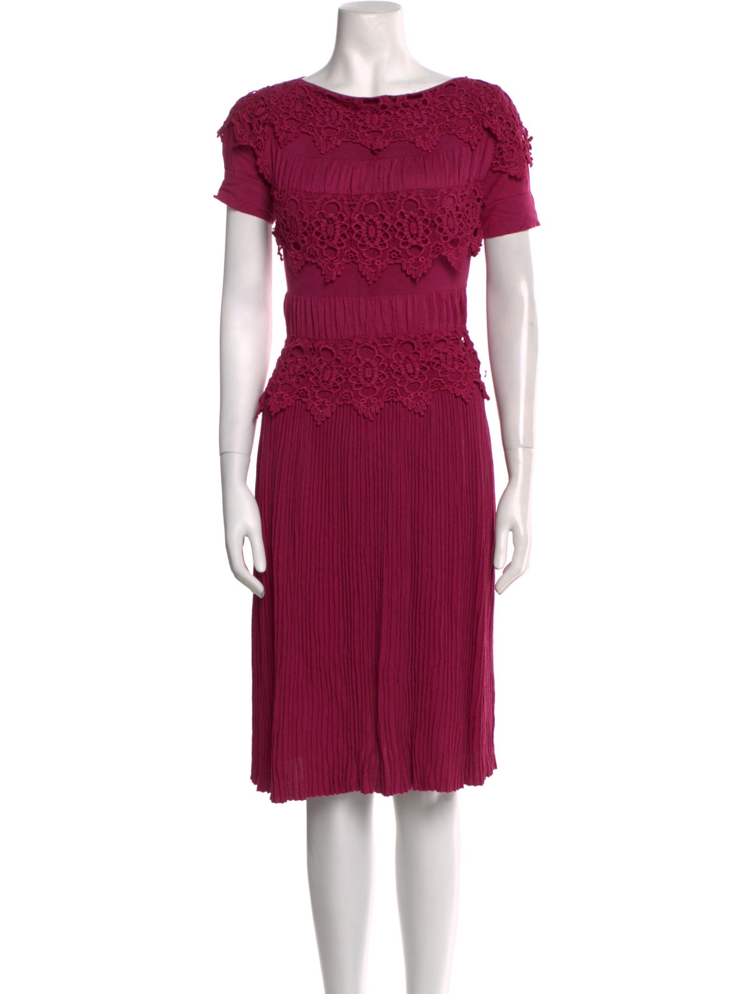 Emporio Armani Bateau Neckline Mini Dress