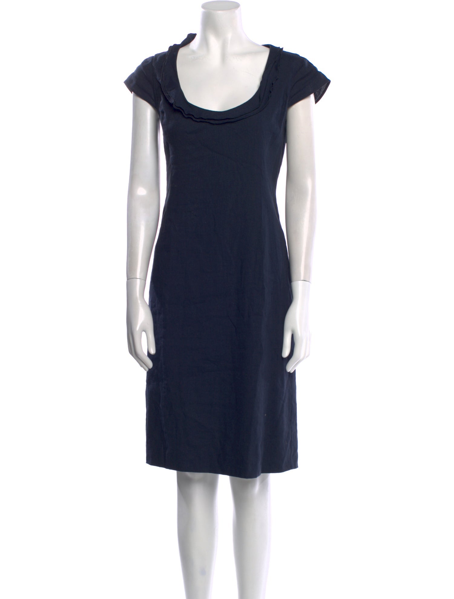 Emporio Armani Linen Knee-Length Dress
