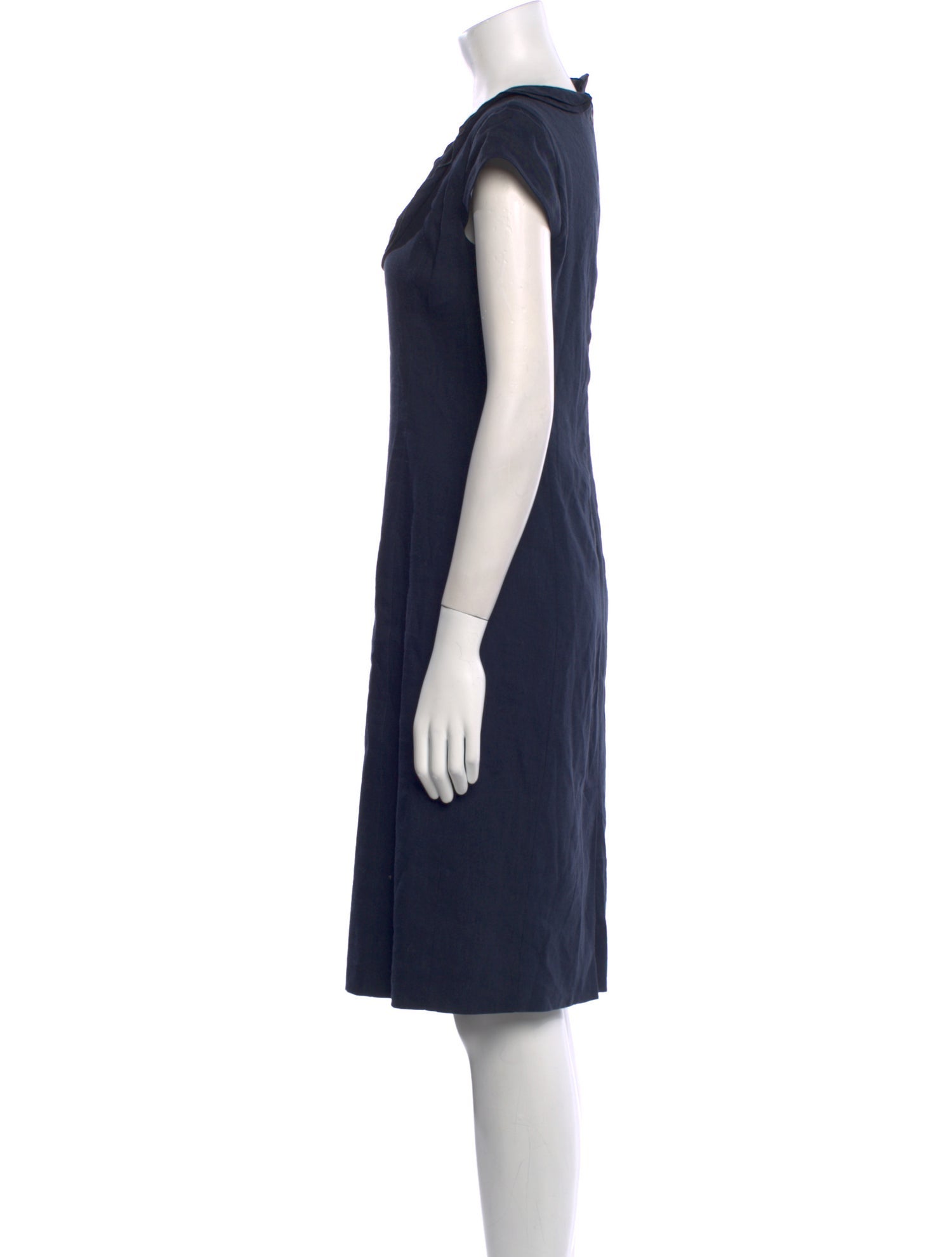 Emporio Armani Linen Knee-Length Dress