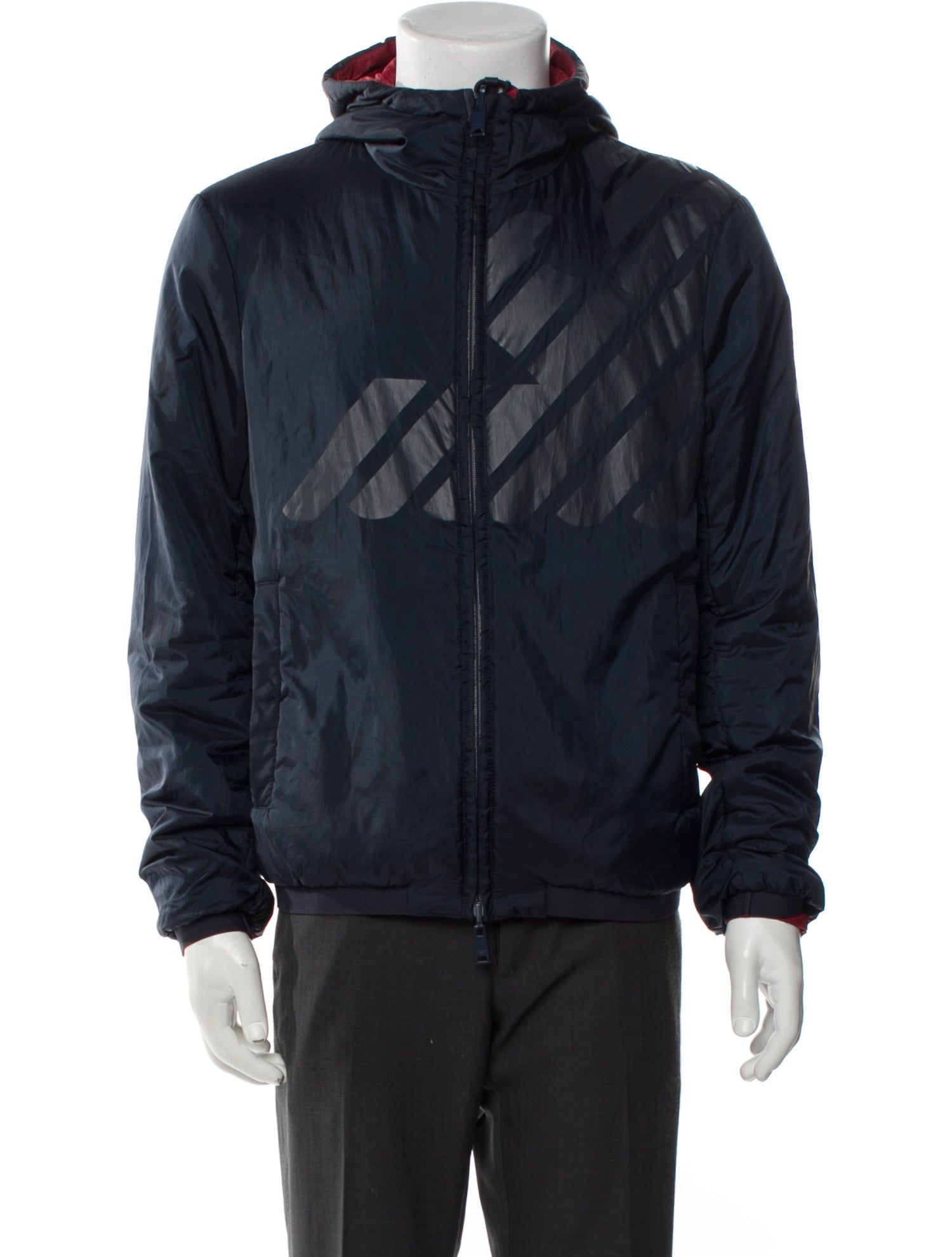 Emporio Armani Graphic Print Windbreaker