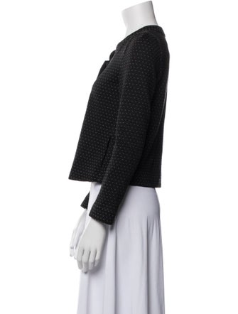 Emporio Armani Virgin Wool Polka Dot Print Jacket