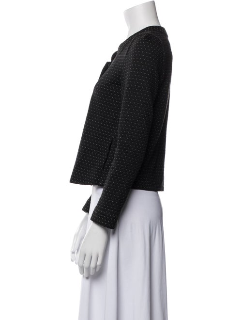 Emporio Armani Virgin Wool Polka Dot Print Jacket